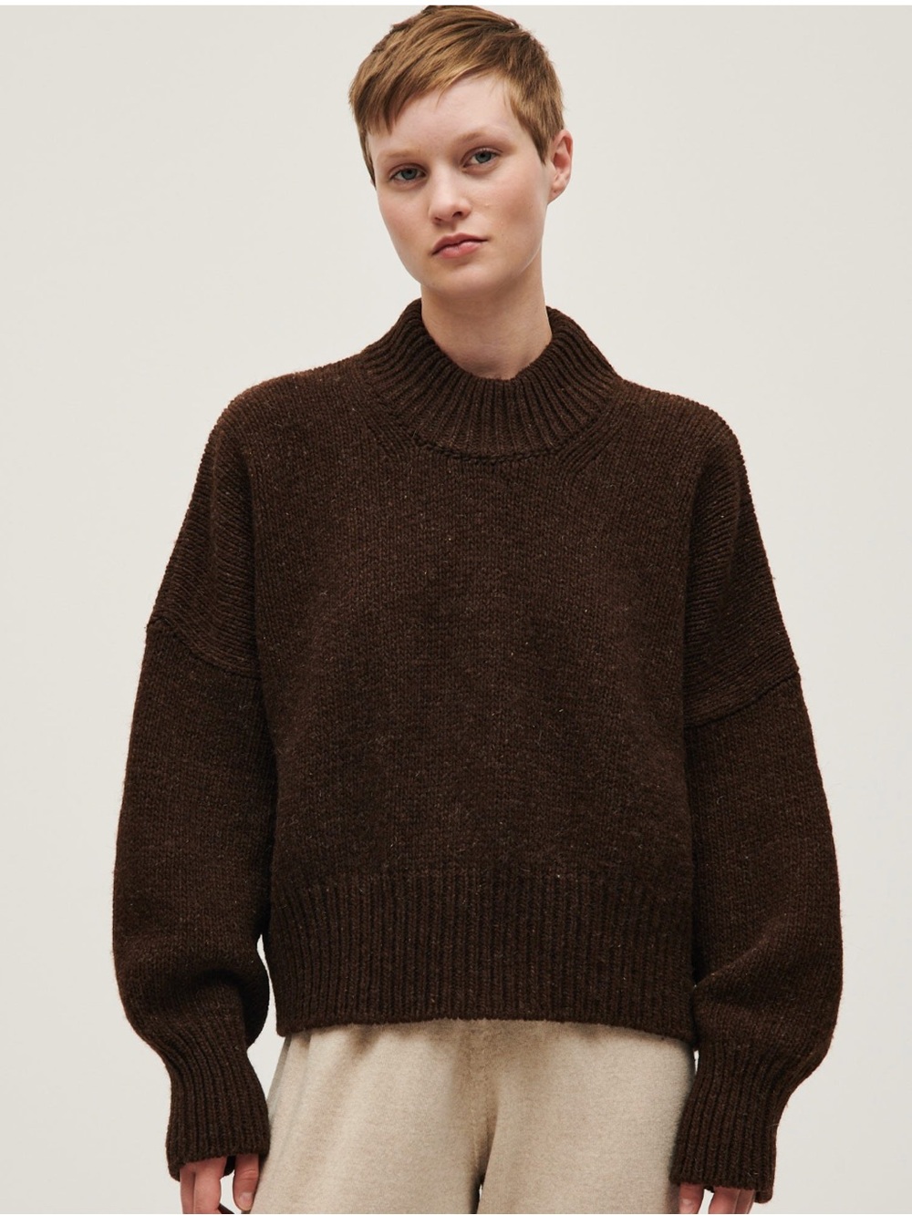 Babaà No. 15 Jumper — Earth | 100% Spanish Wool